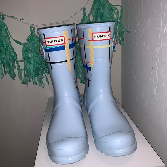 candy floss hunter boots